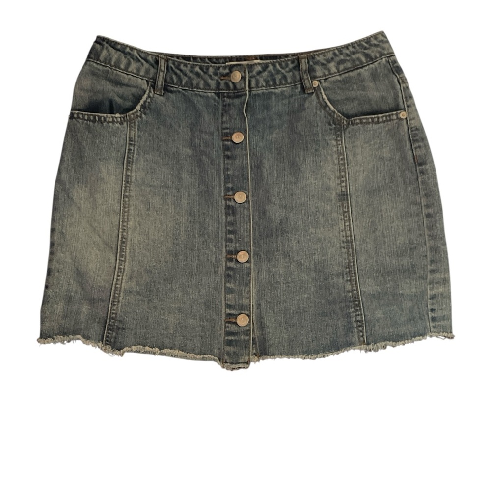 HIGHWAY Jeans Button Front Denim Mini Skirt – Size 11/12